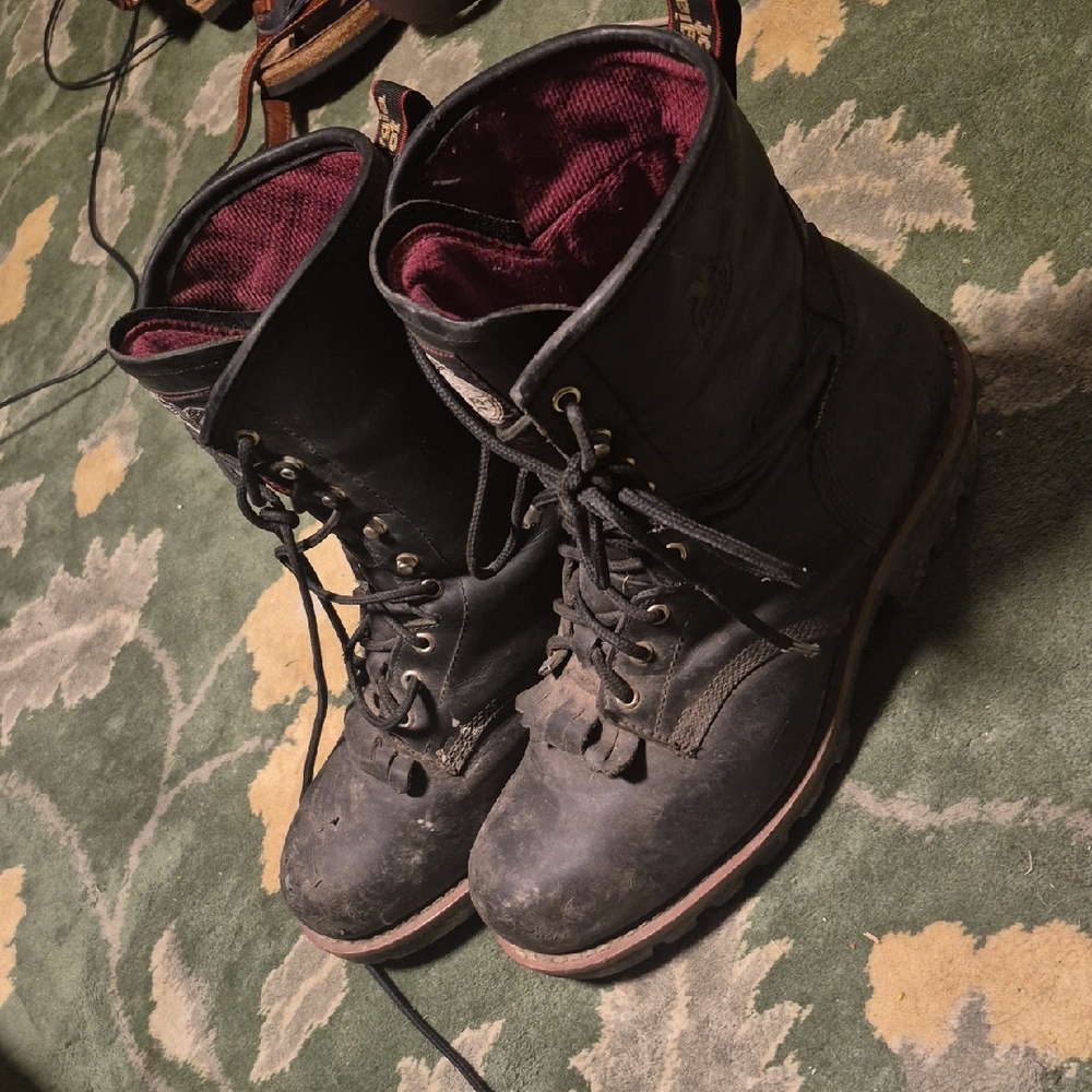 Georgia Boot Men's Black Lace-Up Boots